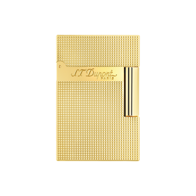 Bật lửa Ligne 2 small microdiamond head yellow gold lighter - Luxury Lighter | S.T. Dupont
 