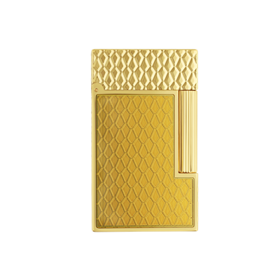 Bật lửa Ligne line 2 shoe shiny gold/ guilloche under lacquer - luxury lighters | S.T. DUPONT
 